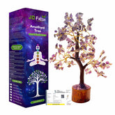 300 Beads Crystal Tree/7 Chakra Crystal Tree/Showpiece Good Luck and Positive Energy/Showpiece for Living Room/Natural Healing Gemstones Money Tree/Lucky Tree for Good Luck (Black)