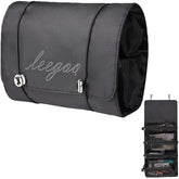 4 in 1 Large Cosmetic Mesh Bag/Toiletry Pouch for Men and Women/Makeup Organizer/Portable Travel Bag/Makeup Essentials(Black)