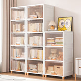 JD Fresh Plastic Cupboard for Storage, Durable Storage Cabinet, Foldable Cupboards for Storage, Multifunctional Storage Organizer for Home, Office, Kitchen, and Laundry Room Organization