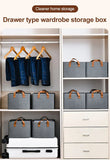 JD FRESH Drawer organizer for wardrobe, Wardrobe Organizer For Clothes, Stackable Organizer For Wardrobe Storage,Clothing Organiser For Wardrobe Shelf,Jeans,Pants,T Shirt Organizer For Cupboard Racks And Shelves,Grey