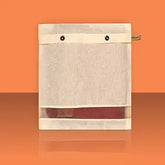 Elegant Saree Storage Covers - Orange, Transparent Top, Lightweight & Durable Organizers for Sarees