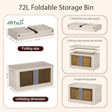 JD FRESH 2 Units Foldable Plastic Cabinet for Storage Wardrobe for Clothes Plastic Cupboard for Clothes, Plastic Cloth Rack for Storage Clothes Storage Cabinet Plastic Modular Drawer Storage Box