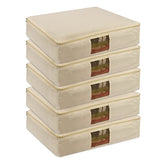 JD Fresh 6 Peices Cotton Big size lehenga/Grown/Ghagara bags, Cloth storage box, Storage box for clothes, saree organisers storage for wardrobe, Garment bags for storage clothing -6 PCs