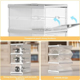 JD FRESH Shoe Rack Collapsible Shoe Organiser with Door - Foldable Sneaker Crates Footwear Organiser for Men, Women, Heels, Boots, Loafers, Sneakers, Slippers