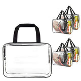 JD Fresh 4 PCS, 27 L Multipurpose Transparent Bag for Storage Clothes, Storage containers for Clothes, Cloth organisers storage Box for Wardrobe, packing bags for clothes - 4 Pieces (Plastic)