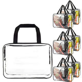 JD Fresh 6 PCS, 27 L Multipurpose Transparent Bag for Storage Clothes, Storage containers for Clothes, Cloth organisers storage Box for Wardrobe, packing bags for clothes - 6 Pieces