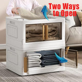 JD FRESH 2 Units Foldable Plastic Cabinet for Storage Wardrobe for Clothes Plastic Cupboard for Clothes, Plastic Cloth Rack for Storage Clothes Storage Cabinet Plastic Modular Drawer Storage Box