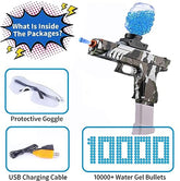 Electric Operated Gel Blaster Gun Automatic Toy Gun for Kids Toy Gun High Speed Upto 50 Feet Range Including 10000 Gel Balls Color Army
