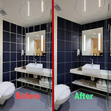 JD Fresh 5 in 1 Silicon Caulking Tool Kit (stainless steel head) Silicone Sealant Finishing Tool Grout Scraper, Reuse and Replace 5 Silicone Pads,Great Tools for Kitchen Bathroom Window,Sink Joint