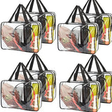 JD Fresh 8 PCS, 27 L Multipurpose Transparent Bag for Storage Clothes, Storage containers for Clothes, Cloth organisers storage Box for Wardrobe, packing bags for clothes - 8 Pieces
