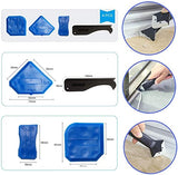 JD Fresh 5 in 1 Silicon Caulking Tool Kit (stainless steel head) Silicone Sealant Finishing Tool Grout Scraper, Reuse and Replace 5 Silicone Pads,Great Tools for Kitchen Bathroom Window,Sink Joint