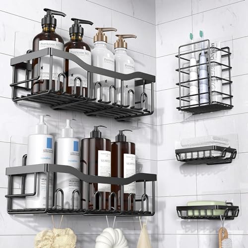 Bathroom shelf set Black