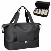 JD FRESH 1 Layer Nylon Duffle Bags/Convertible Travel Luggage/Waterproof Traveling Bag for Clothes/Foldable - Extendable Duffle Luggages for Men and Women(Grey)