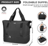 JD Fresh Duffle Gym Bag for Men and Women, Gym Bag with Shoe Compartment, Duffel Bag for Gym, Workout, Colour Blue Haze