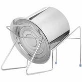 JD FRESH 5 Liter Stainless Steel Rice Pot Drainer Stand/Tabletop Cooked Rice Filter Vessel/Anti-Rust and Heavy Duty Sink Strainer/Hands-Free Kitchen Strainer for Rice/Noodles/Beans/Vegetables (1 PC)