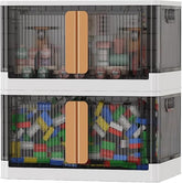 Jd Fresh Transparent Single-Layer Multi-Bin Cube Storage Cabinet