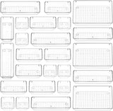 Felt organizer-25 pieces