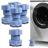 JD FRESH Washing Machine Vibration Pads/Bracket Base for Washing Machine/Refrigerator Stand with Height Adjustment Feet/Washing Machine Stand/Floor Trays/Stands with Anti-Slip Rubber (4 Pcs Set)