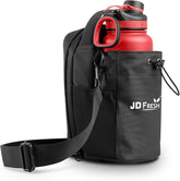 JD FRESH Magnetic Gym Bag/Unisex Crossbody Sports Bag with Water Bottle Holder/Adjustable Strap with Secure Zip Closure/Small Passport Shoulder Sling Bag for Travel/Cycling/Yoga (14x13x27 CM)
