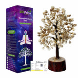 300 Beads Crystal Tree/7 Chakra Crystal Tree/Showpiece Good Luck and Positive Energy/Showpiece for Living Room/Natural Healing Gemstones Money Tree/Lucky Tree for Good Luck (Black)