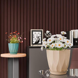 Set of 5 Plastic Round Flower Pots for Home Planters/Terrace, Garden/Suitable for Home Indoor & Outdoor/Gardening Pots for Plants/Plant pots for Balcony (ARO, Baby Pink)