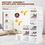 Foldable Transparent Cupboard Organizer for Clothes/Versatile and Sturdy Almirah for Clothes/Shoes/Books/Storage Organizer/Closet for Bedroom/Living Room/Laundry Room/Study(White)