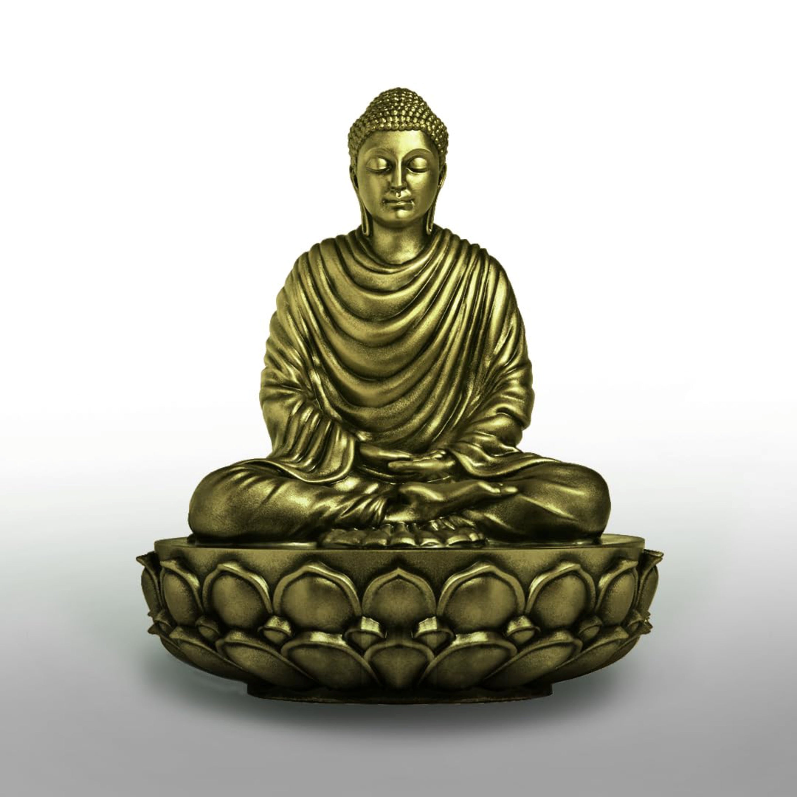 6 Inch Gautam Buddha Statue/Resin Idols for Home/Showpiece for Home Decor/Decorative Items for Living Room/Office/Buddha Statues/God Idol