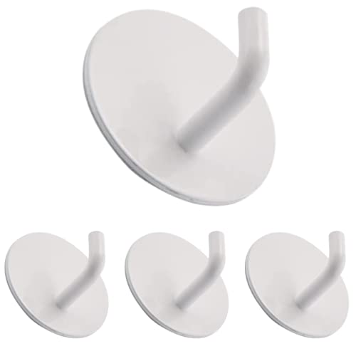 S H D Hook Round White -4 PCS