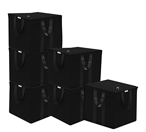 Storage bag-85L-Black-6 pcs