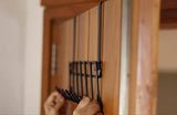 JD Fresh Over-The-Door Hanger - Sturdy Black Hook Rack for Efficient Space-Saving Storage