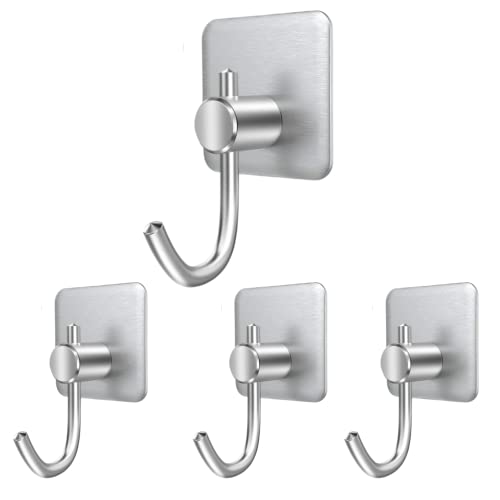 S H D Hook Square Silver J Shape -4 PCS