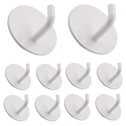 S H D Hook Round White -10 PCS