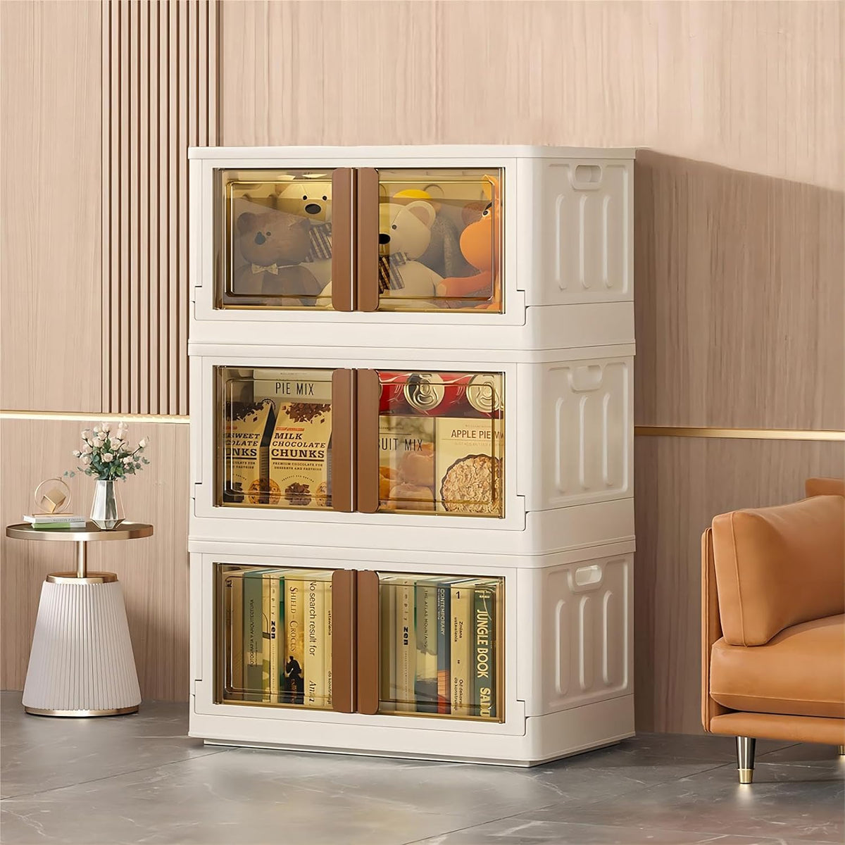 Single-Layer Multi-Bin Cube Storage Cabinet – JDFresh