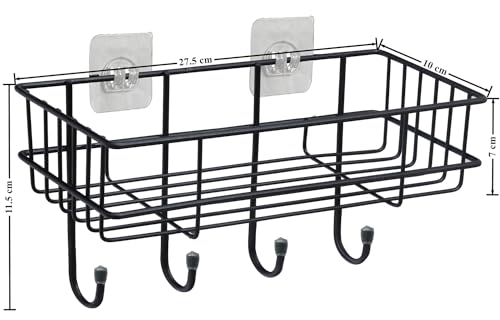 JD FRESH Bathroom Accessories Self Adhesive Bathroom Shelf for Wall