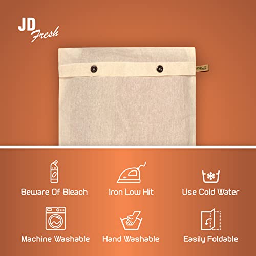 JD Fresh Cotton Saree bags Storage covers with zip| wardrobe organizer for clothes cover saree bags storage