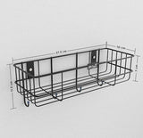 JD FRESH Steel Self-Adhesive Multipurpose Bathroom Shelf with Hooks Accessories-Wall,Adhesive Shower Caddy/Storage Organizer