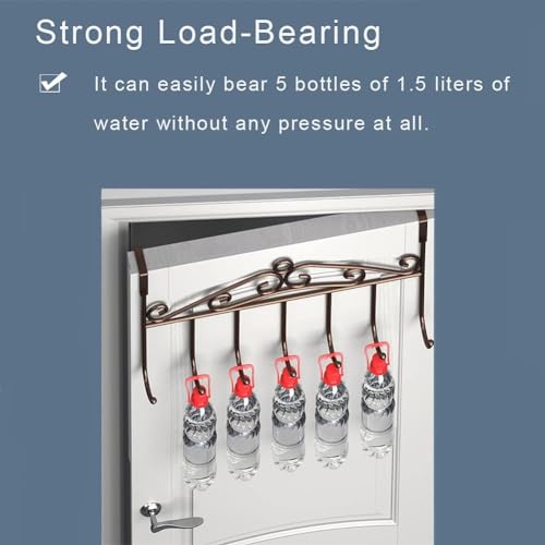 JD Fresh Over-The-Door Hanger - Sturdy Black Hook Rack for Efficient Space-Saving Storage