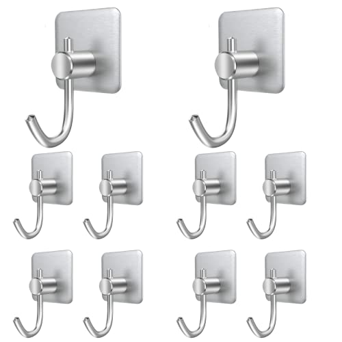 S H D Hook Square Silver J Shape -10 PCS