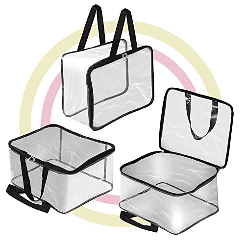 JD Fresh 8 PCS, 27 L Multipurpose Transparent Bag for Storage Clothes, Storage containers for Clothes, Cloth organisers storage Box for Wardrobe, packing bags for clothes - 8 Pieces