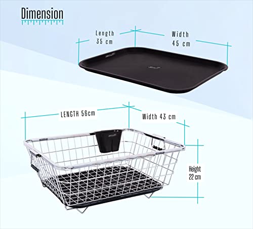 JD FRESH Dish Drainer for Kitchen Utensil