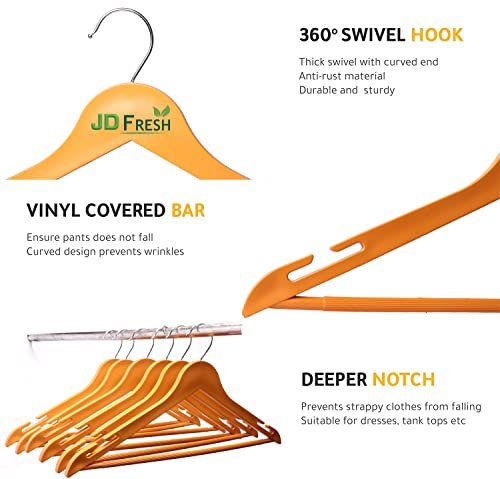 JD Fresh 2 Peices Plastic Cloth Hanger for Clothes Hanging, Shirt Hanger, Hook Hanger, Clothes Hanger for Wardrobe, Trouser and Dress Hanger-2 Pcs