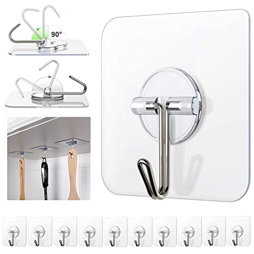 Adhesive Wall Hook 20 Pcs