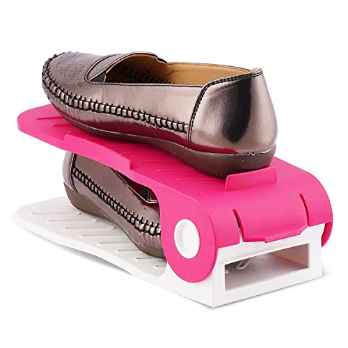 Shoe holder Pink-White-12 PCS