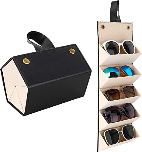 Spectacle Case-Black-5 Slots mfn New