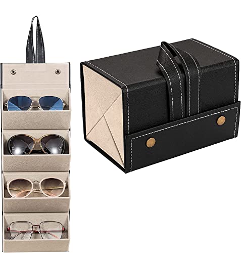 Spectacle Case-Black-4 Slots