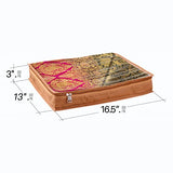 Premium Saree Storage Bag - Durable, Foldable, Transparent Cover, Lightweight Organizer for Wardrobe in Vibrant Orange