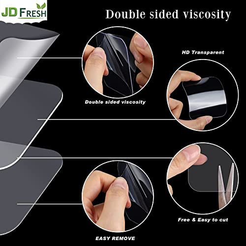 JD FRESH 10 Pcs Self Adhesive Tape Double Sided tape Heavy Duty tape for wall, Strong Double sided tape for wall hanging in Kitchen, Office, Wall, Car | Grip tape Stickers for Home (Pack of 10 Pcs)