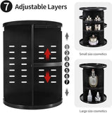 JD FRESH Makeup Organizer cosmetic organizer with Multi-layer Large Capacity design/ 360 Degree Spinning Adjustable dressing cosmatic organizer makeup organiser box