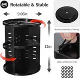 JD FRESH Makeup Organizer cosmetic organizer with Multi-layer Large Capacity design/ 360 Degree Spinning Adjustable dressing cosmatic organizer makeup organiser box