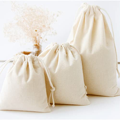 JD Fresh 100% Cotton Reusable Fridge Storage Bags for Vegetables and Fruits an other Multipurpose Eco Friendly Bags